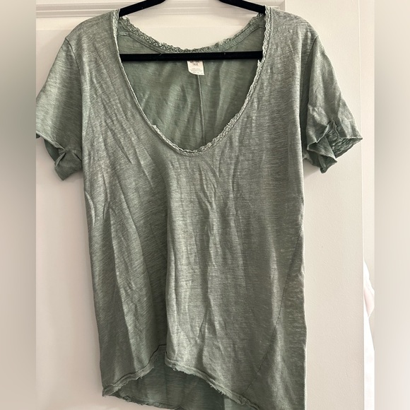 Free People Green Top - Picture 4 of 5